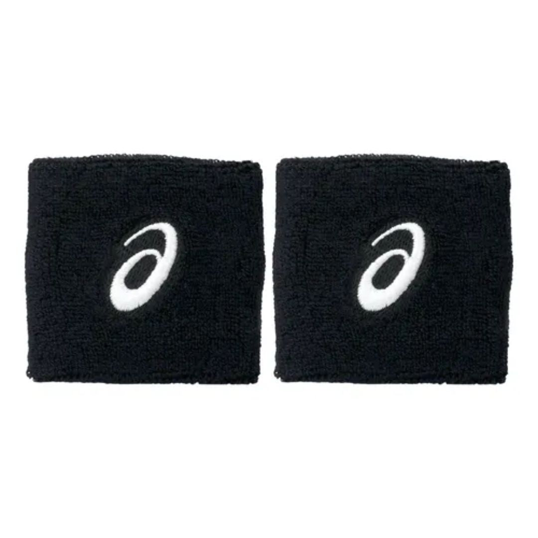 ASICS PAR DE MUÑEQUERAS NEGRAS