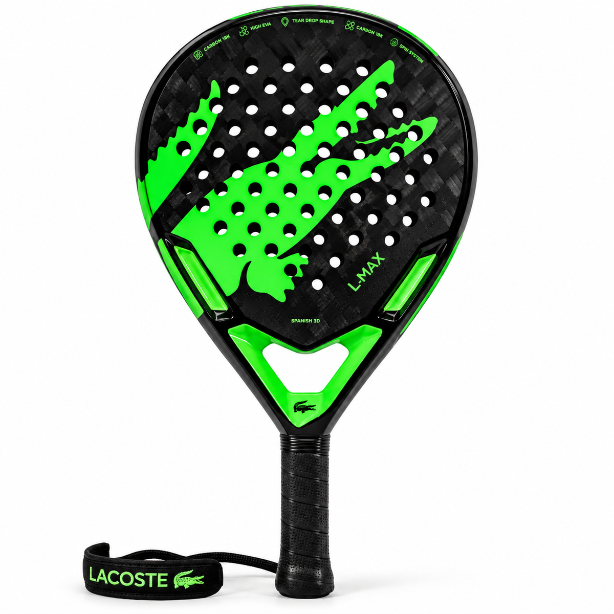 Raqueta de Pádel Lacoste L-MAX Carbono 18K