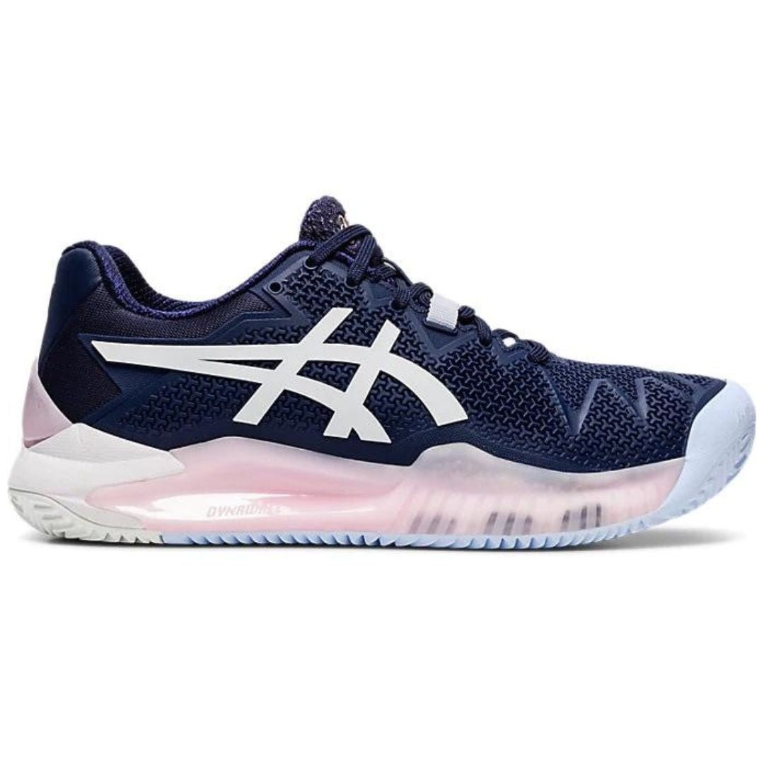 Asics Gel-Resolution 8 Clay Dama Marino/Blanco - Racquet Online