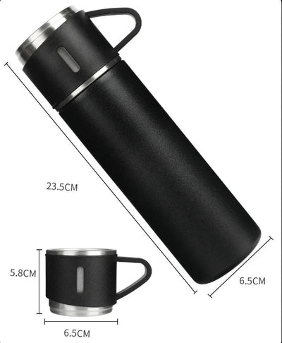 Juego de vasos térmicos reutilizables con caja de regalo 500ml 3 en 1 con aislamiento de acero inoxidable reutilizable - Racquet Online