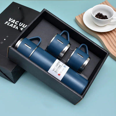 Juego de vasos térmicos reutilizables con caja de regalo 500ml 3 en 1 con aislamiento de acero inoxidable reutilizable - Racquet Online