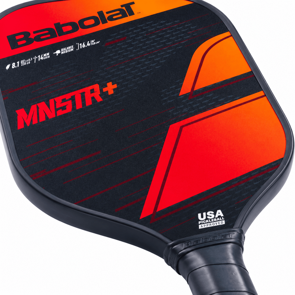 Raqueta de Pickleball Babolat MNSTR+ Negro/Rojo - Racquet Online