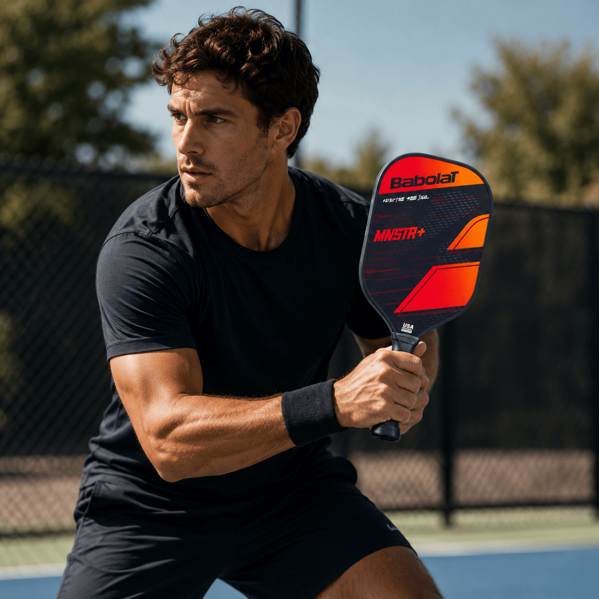 Raqueta de Pickleball Babolat MNSTR+ Negro/Rojo - Racquet Online