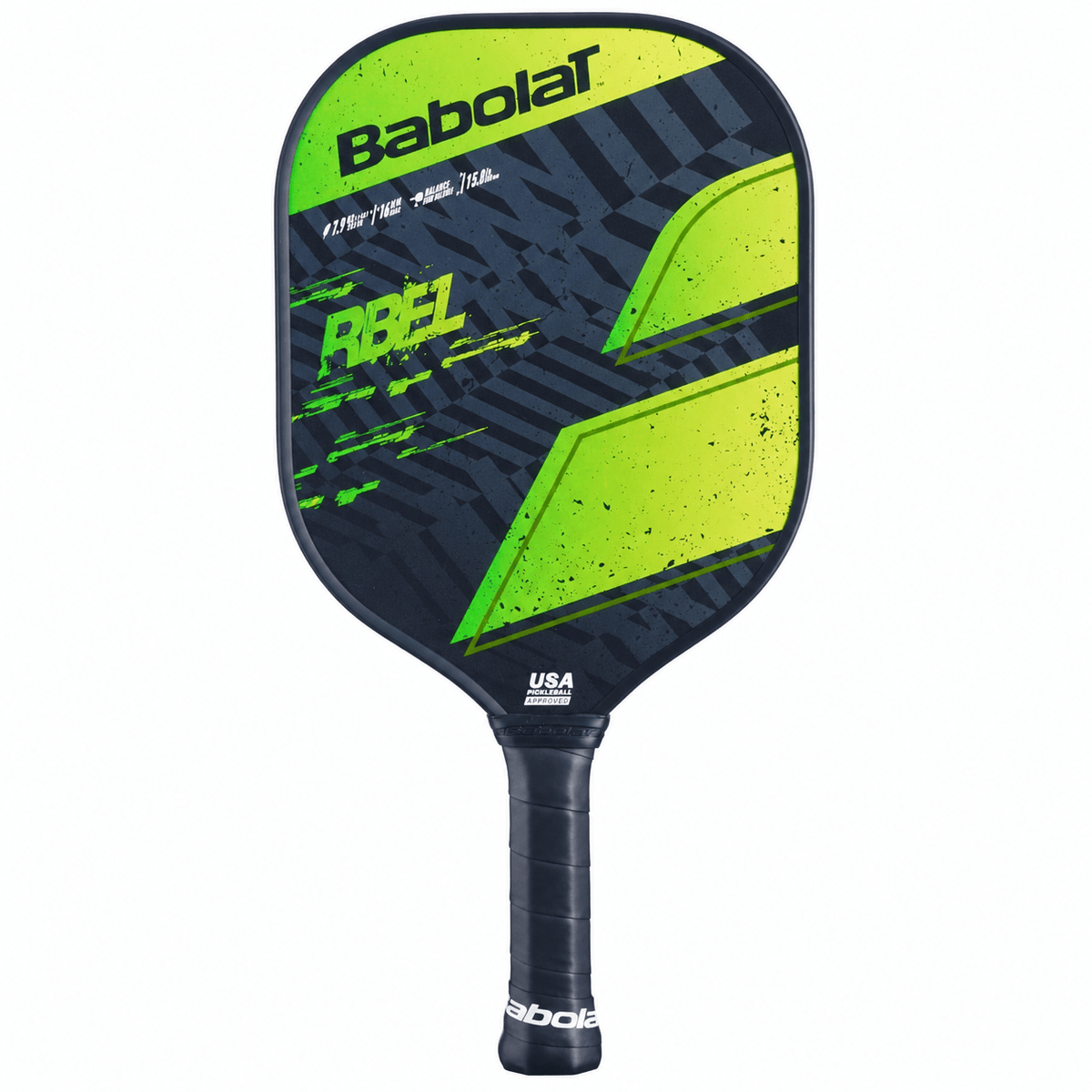 Raqueta de Pickleball Babolat RBEL Negro/Verde/Amarillo - Racquet Online