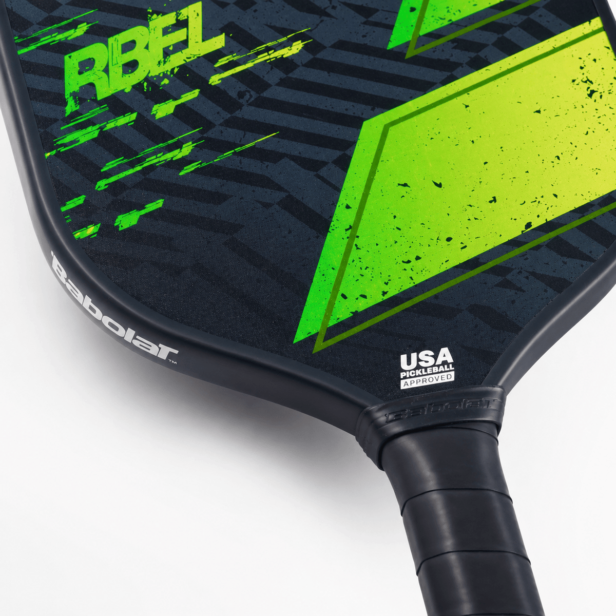 Raqueta de Pickleball Babolat RBEL Negro/Verde/Amarillo - Racquet Online