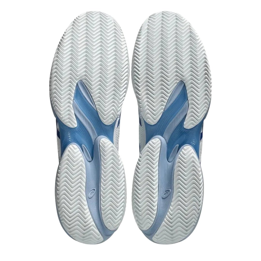 Tenis Asics Court FF 3 Novak Clay White/Tuna Blue - Racquet Online