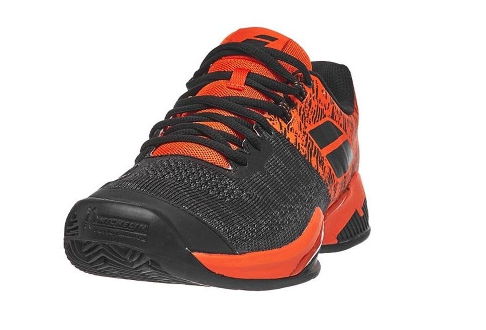 Calzado Babolat Propulse Blast Clay Men Negro/Amapola de Oro - Racquet Online