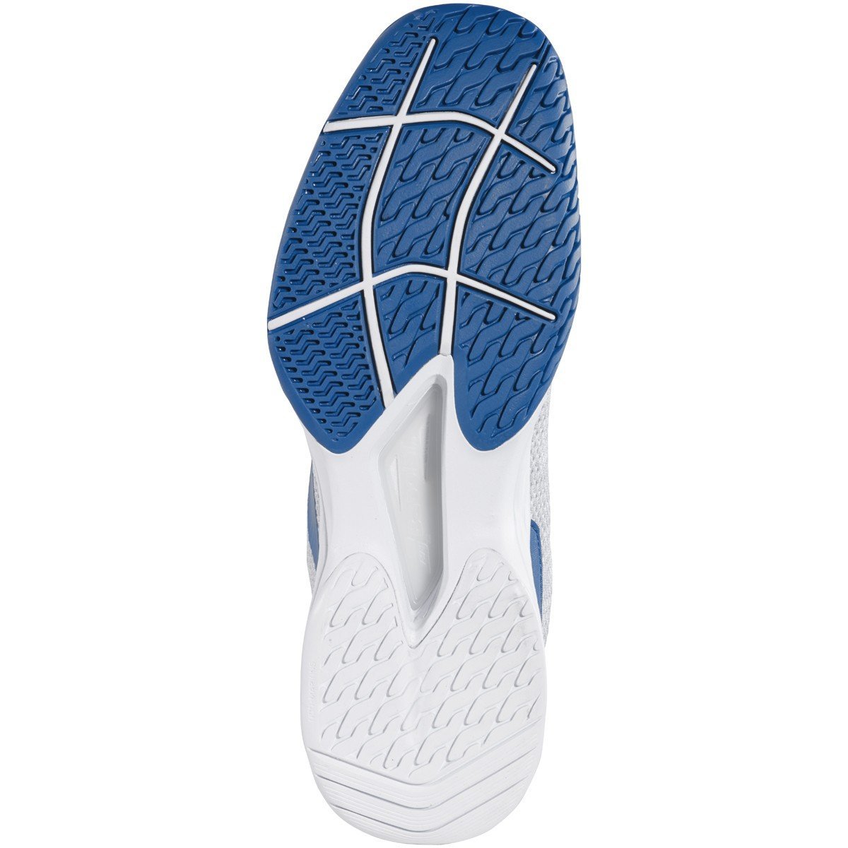 Calzado De Tennis Babolat Jet Tere All Court Blanco/ Azul Saxon - Racquet Online