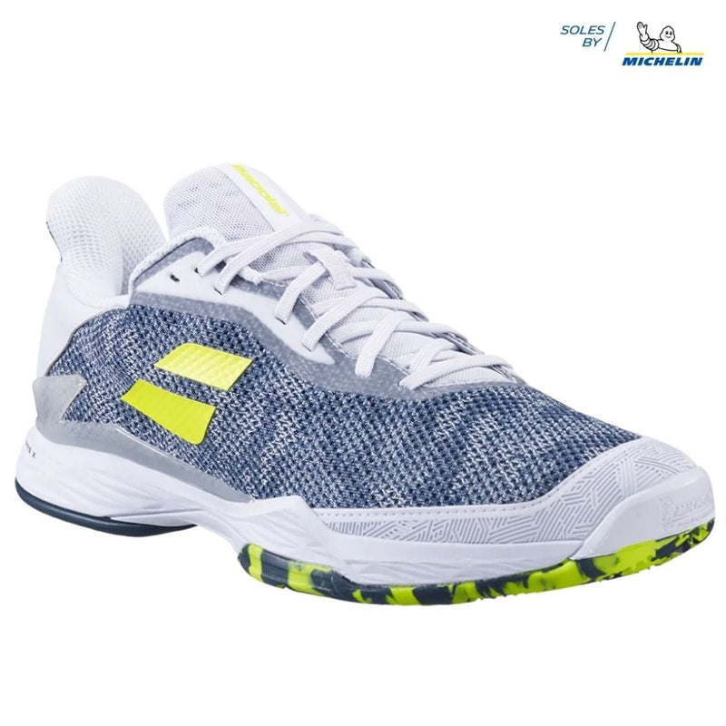 Calzado de Tennis Babolat Jet Tere Clay White Blue - Racquet Online