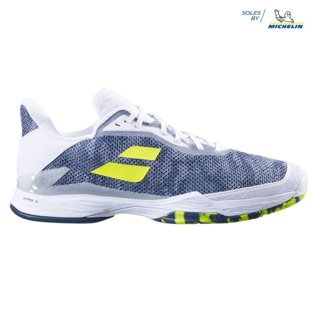 Calzado de Tennis Babolat Jet Tere Clay White Blue - Racquet Online