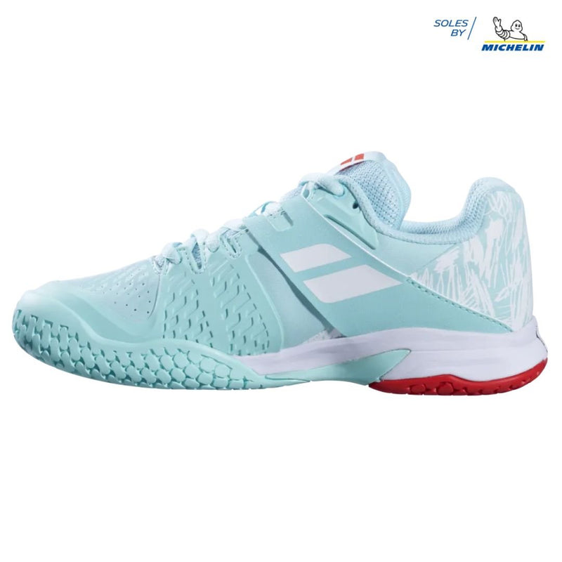 Calzado De Tennis Babolat Propulse All Court Junior Yuca/Blanco - Racquet Online