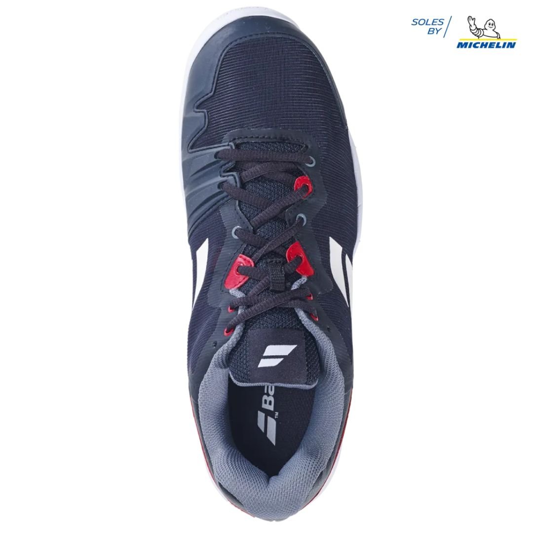 Calzado de Tennis Babolat SFX3 All Court Men Negro/Rojo Puppy - Racquet Online