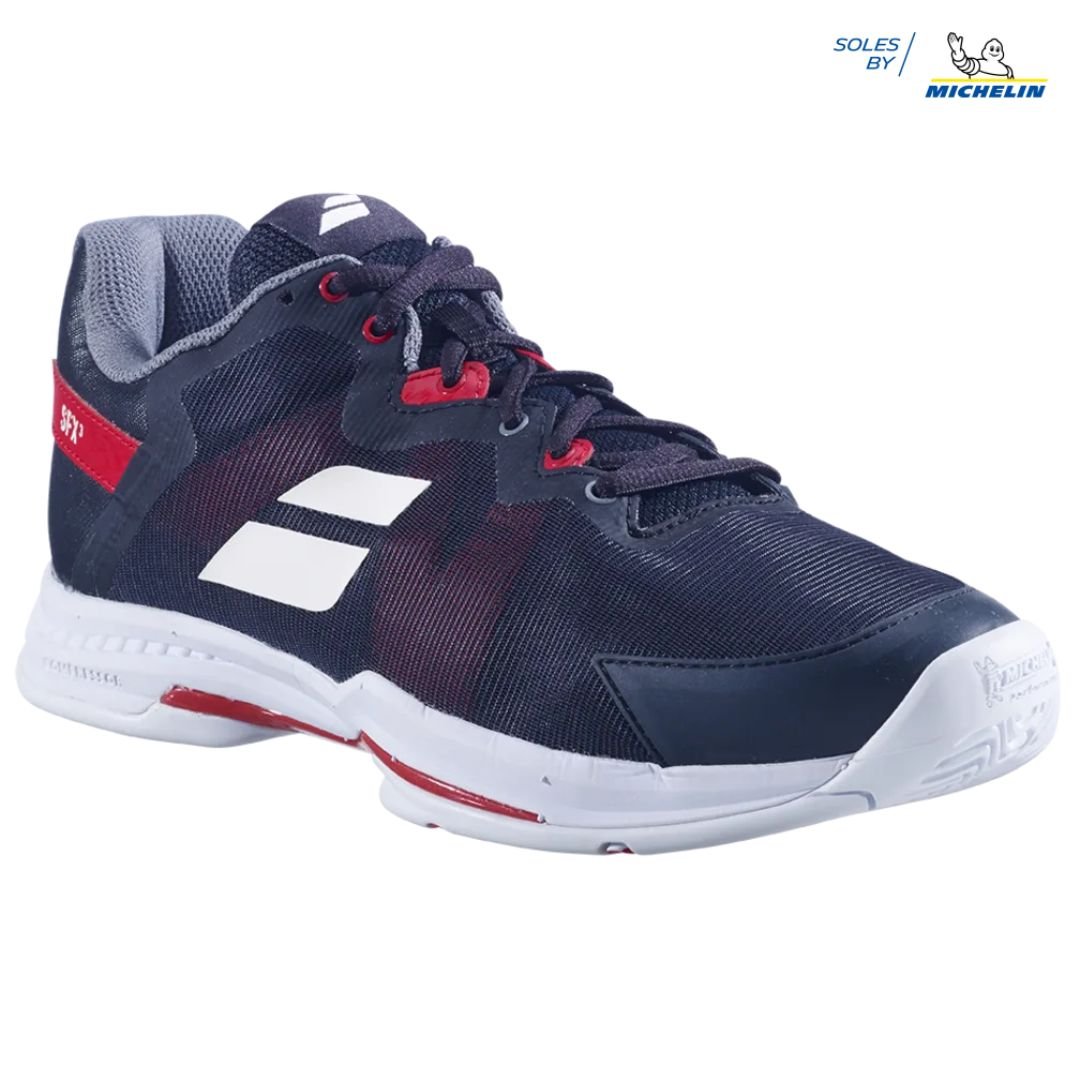 Calzado de Tennis Babolat SFX3 All Court Men Negro/Rojo Puppy - Racquet Online