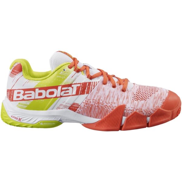 Calzado De Padel Babolat Movea Blanco Naranja - Racquet Online